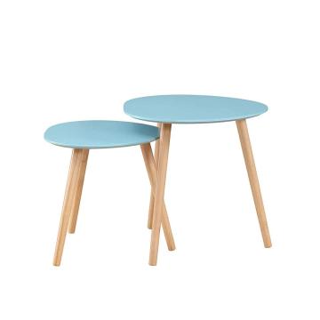 MDF Round Coffee Table End Side Table Snack Table