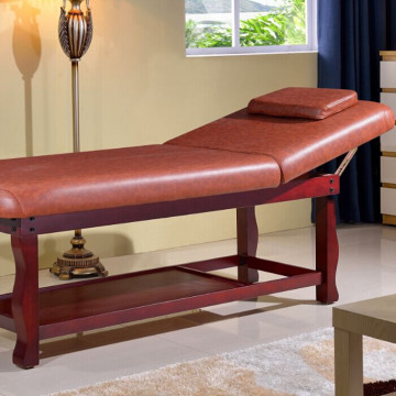 Simple style durable wooden massage facial bed
