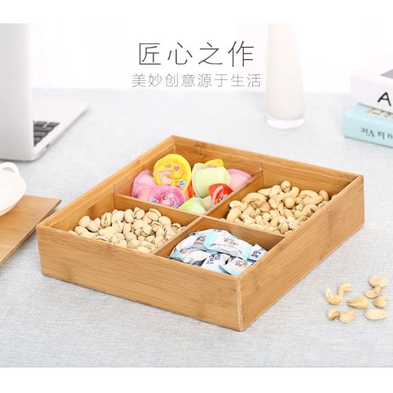 Natural Candy Storage Bamboo Box