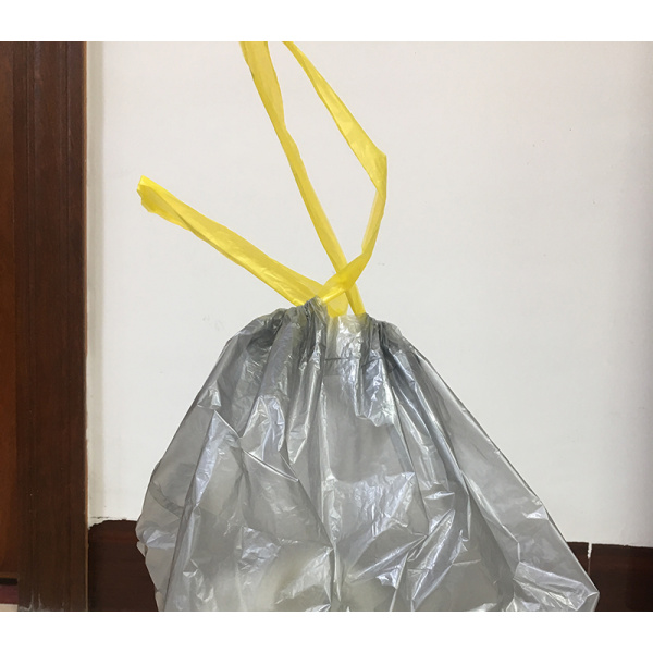 Plastic Drawstring Garbage Bag On Roll