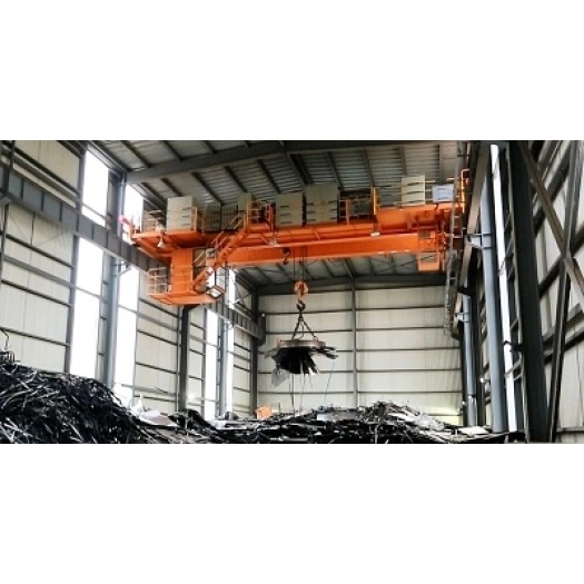 50 ton double overhead crane with winch trolley
