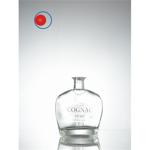 Glass Bottle with Round Shape