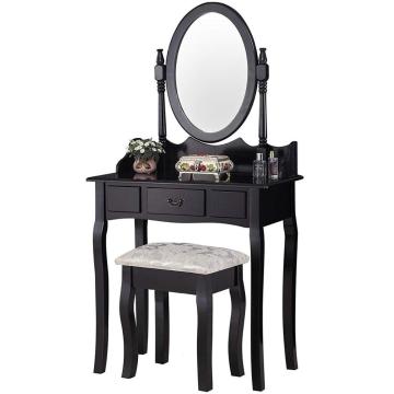 Black New design Wardrobe Dressing Table Designs