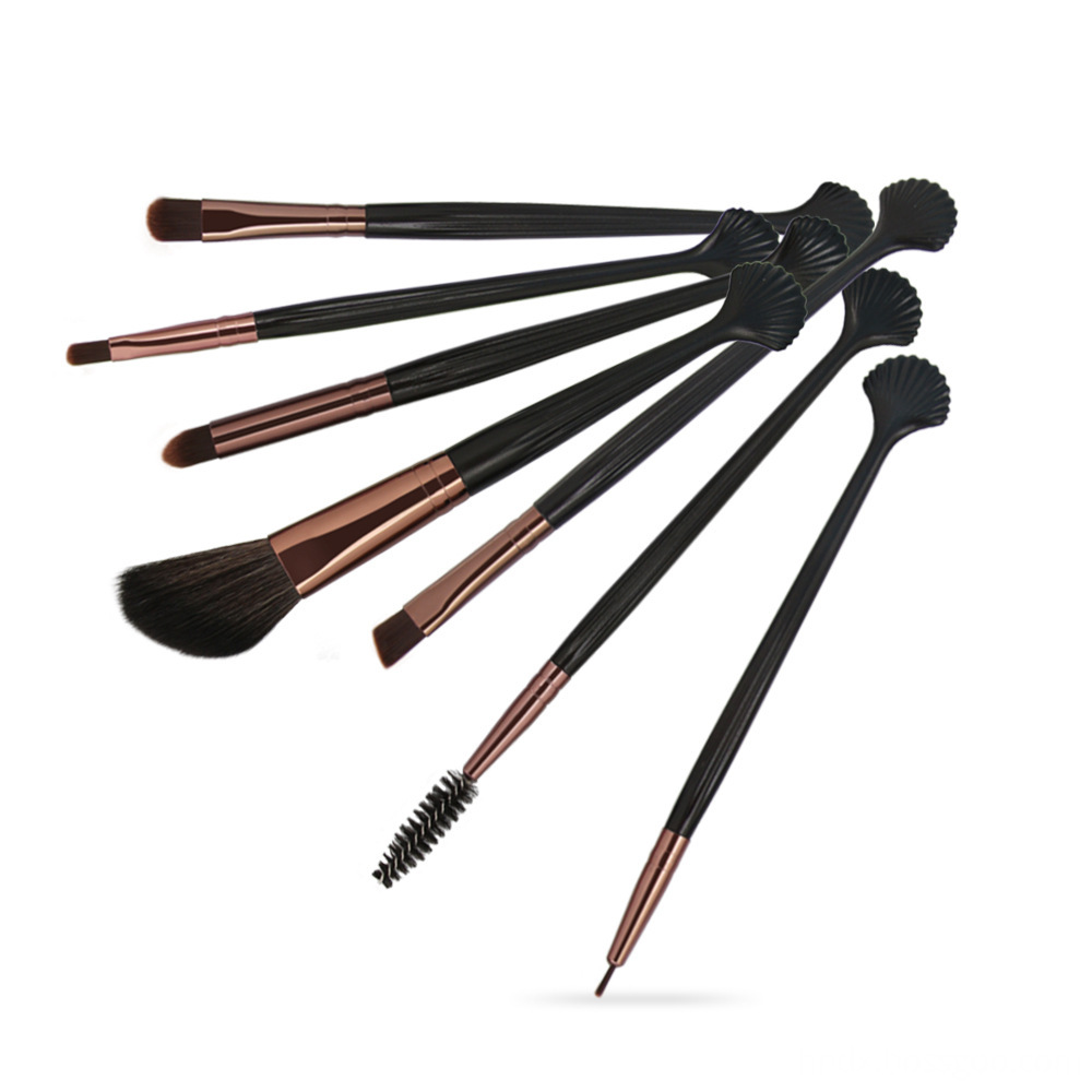7 Pieces Shell Makeup Brushes Suit 10