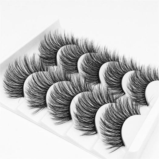 5in1 box individual 100%silk 3d private label eyelashes