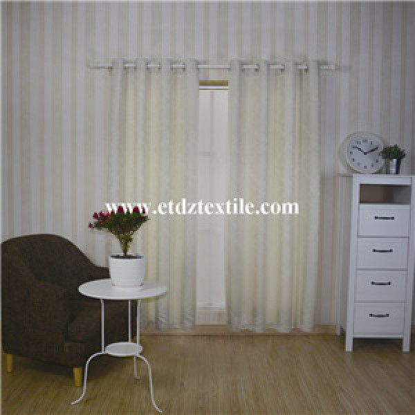 100% Polyester Jacquard Embroidery Like Window Curtain