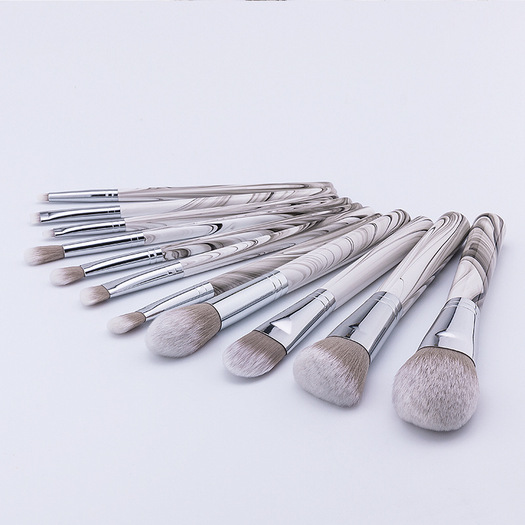 custom logo modern makeup brushes with crystals