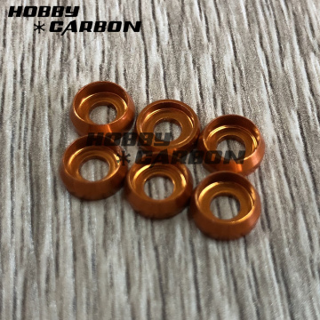 M3 anodized colored aluminum countersunk  washer