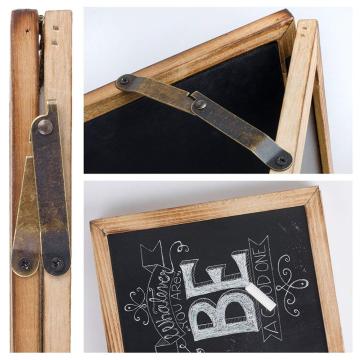 Rustic Wood Collapsible Double Sided Chalkboard Sign