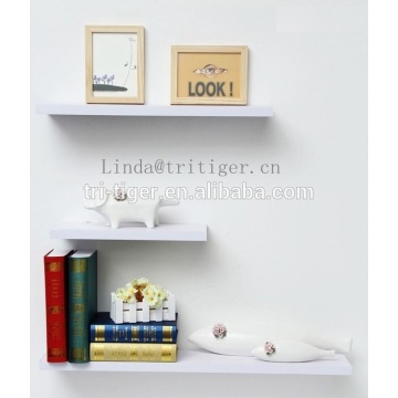 Modern home decorative wood wall mounted shelf