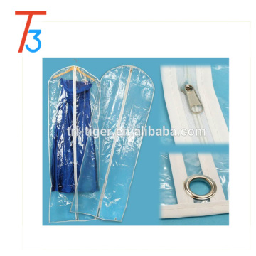 Eco friendly Large Clear Plastic Bags wedding dress garment bag wholesale