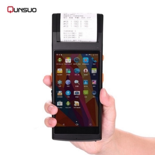 Handheld Android PDA UHF RFID reader with printer