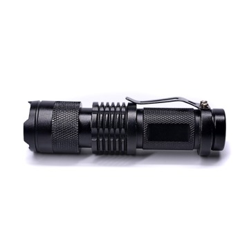 3 Modes adjustable Zoomable Tactical LED mini Flashlight