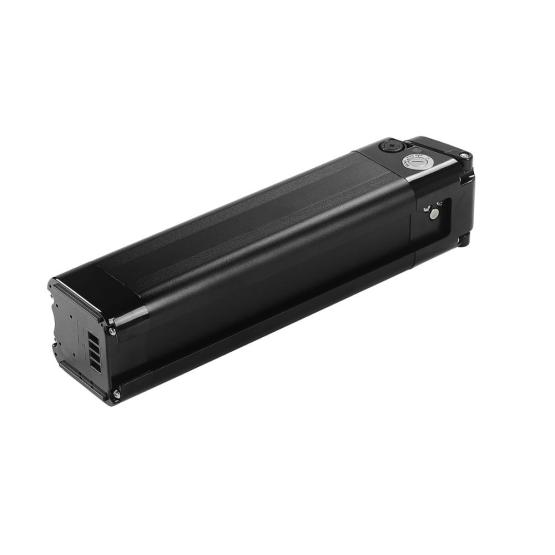 Black silver fish battery for seat tube bicycle