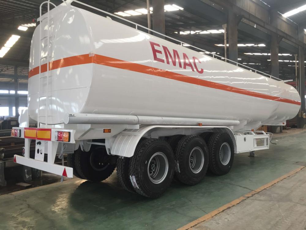 White Fuel Tank Trailer