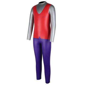 Seaskin Back Zipper Red Color Diving Wetsuits