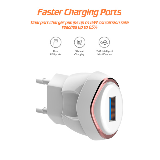 12W USB Wall Charger Universal Charger Adapter