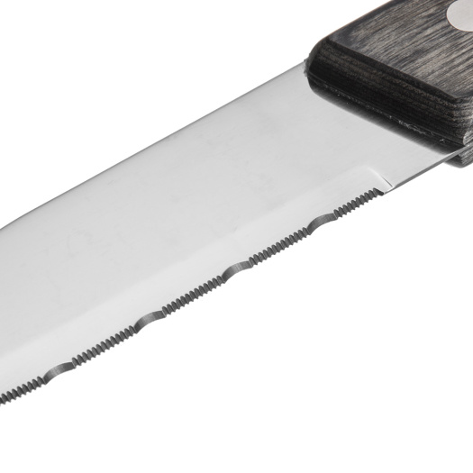 Garwin jumbo steak knife with pakka wood handle