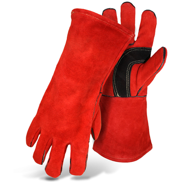 Strengthened Welding Heat Resistant Leather Gloves