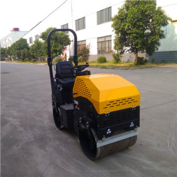 CE certified hydraulic steering double drum car roller