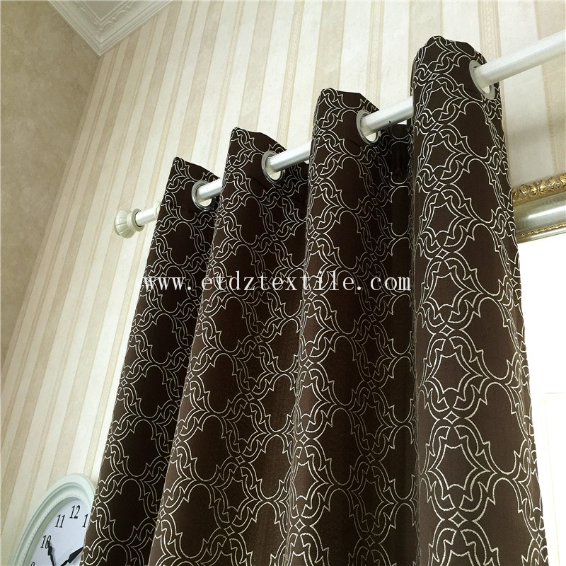 Modern Fashionable Curtain Pattern in Jacquard GF027