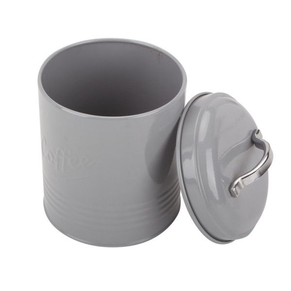 Grey tea sugar coffee canister