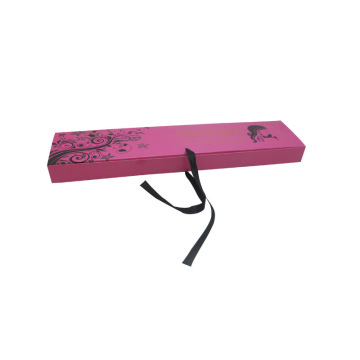 Custom pink hair packaging box design