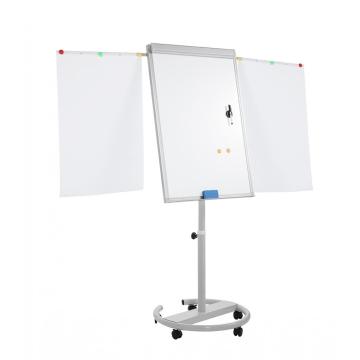 Adjustable In Height Magnetic Moving Flip chart easel
