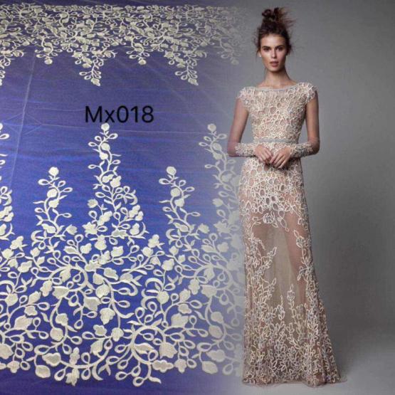 Embroidered Net Fabric for Clothes