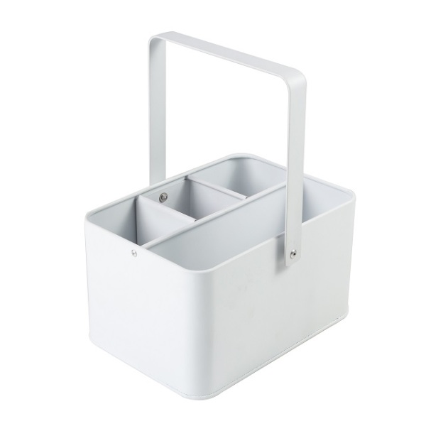 Rectangle Four Compartment  White Nice Ice Bucket