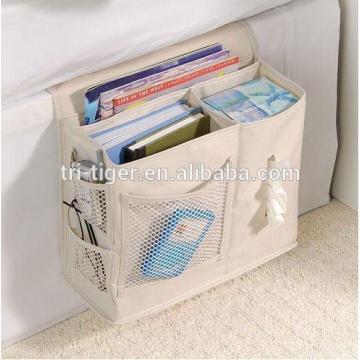 Bedside Storage Caddy Arm Chair Mattress Magazine Remote Phone Tissue Holder Organizer