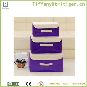 Fabric storage organizer box home non woven storage organizer