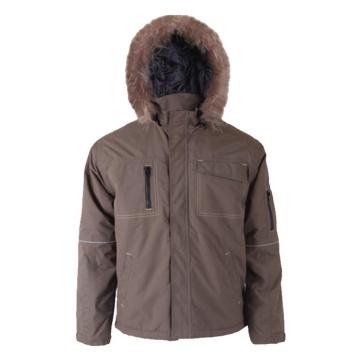 Khaki 100% polyester Winter Jacket