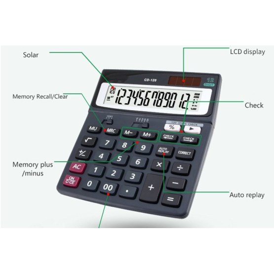 A Desktop calculator with two-way power