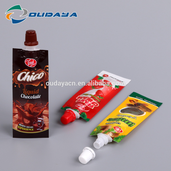 Package 8.2mm Spout Liquid Chocolate Packaging Pouch