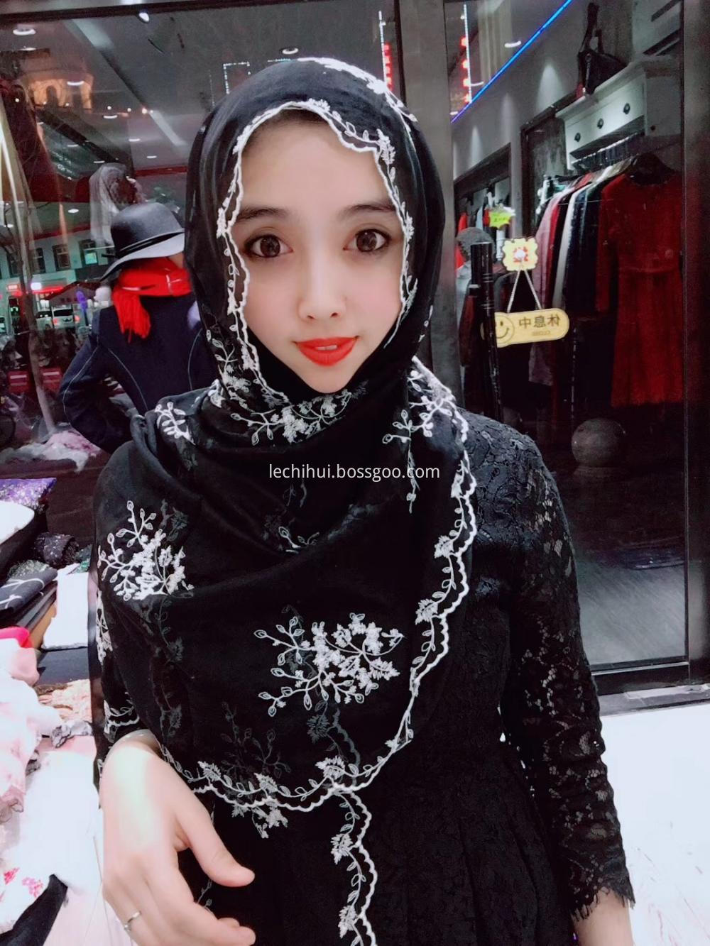 Muslim Long Black Hijab