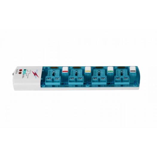4 individual switch universal extension outlet