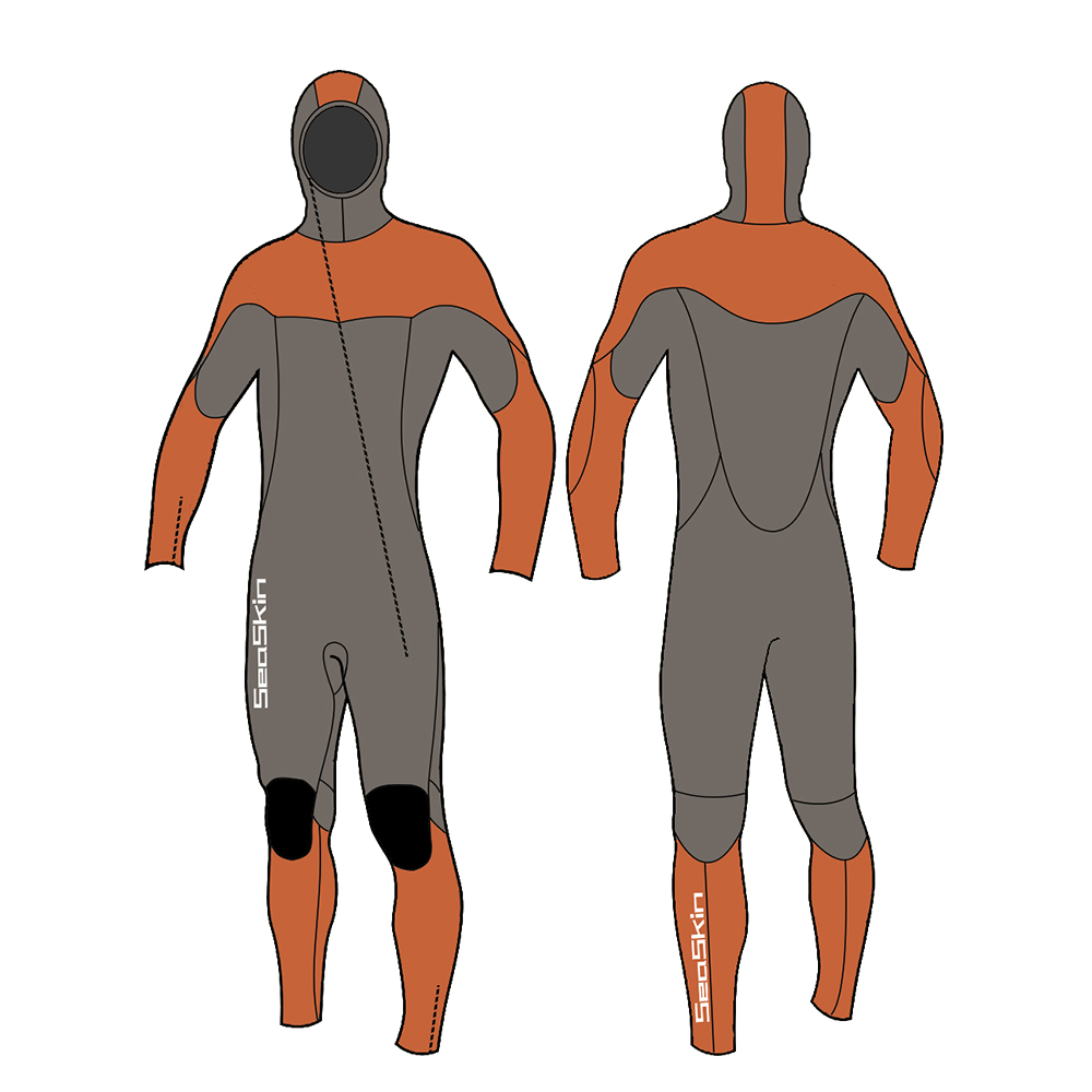 Seaskin Hooded Wetsuit Mens
