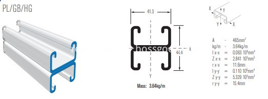 41x21 Strut roll forming machine