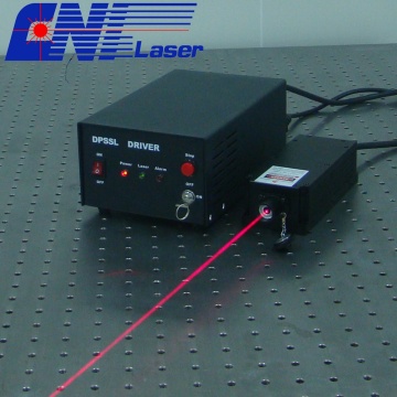 Solid red laser with easy operating for measurement