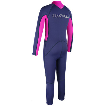 Seaskin 3mm Girls Colorful Front Zip Wetsuits