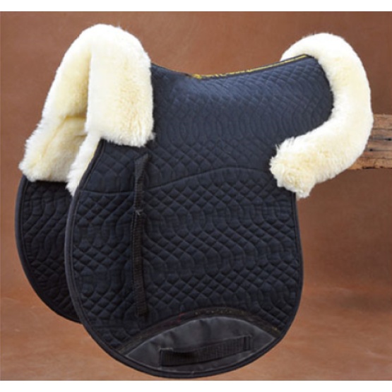 Sheepskin saddle pad