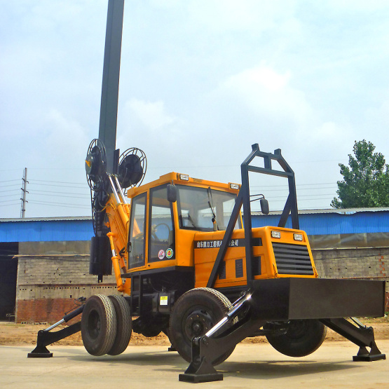 Two-wheel Drive Tractor Small Drilling Rig Machine