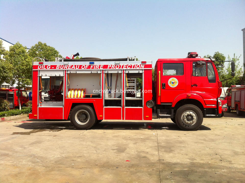 water foam fire truck 3