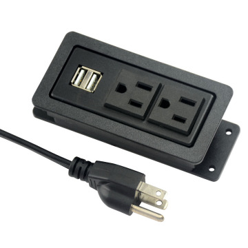 US Dual Power Outlets With USB&CAP