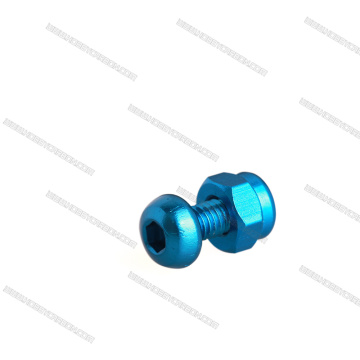 Anodized Colorful Aluminum Button Screw for RC Toys