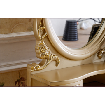 Luxury golden modern dresser cabinet design dresser table for bedroom