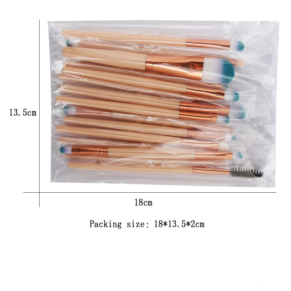 15 Pcs Fashion Makeup Brushes Sets 10