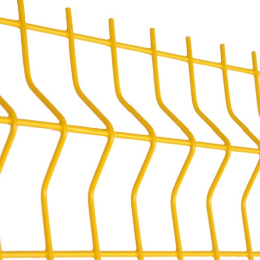 3D curvy triangle bends airport fence