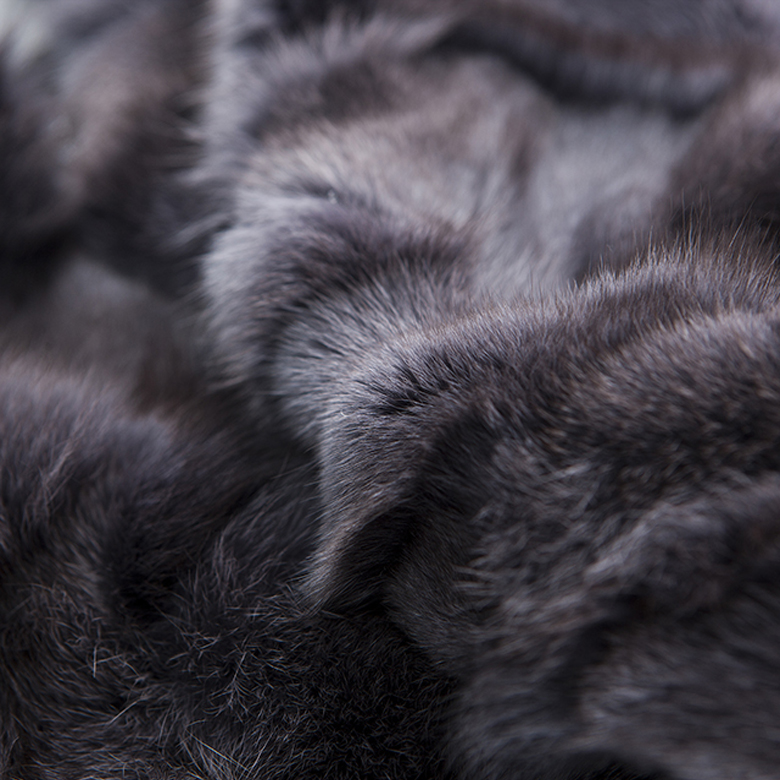 Detailed Fur for Women's Long Cashmere Fur vest